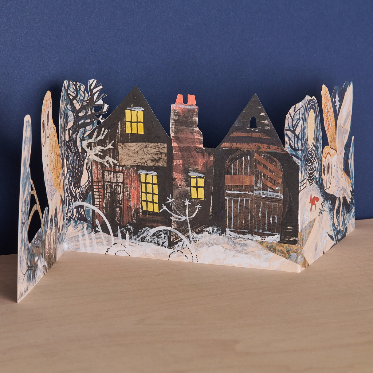 Silent Flight Tri-Fold Greeting Card