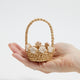 Mini Basket with White Flowers