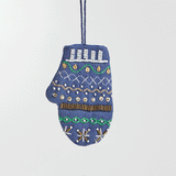 Mini Christmas Mitten Ornament