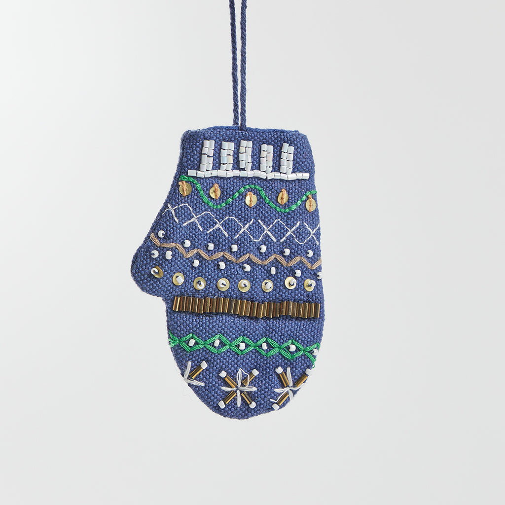 Mini Christmas Mitten Ornament