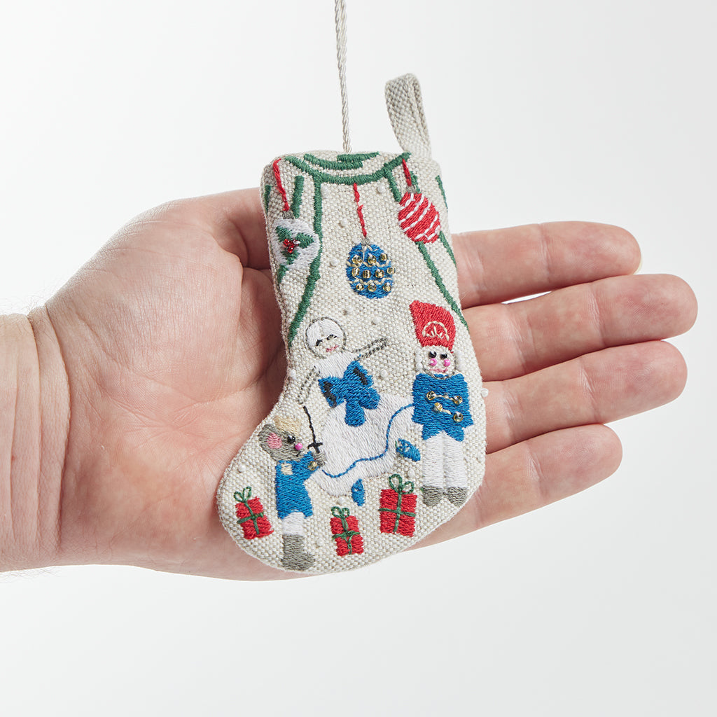 Mini Nutcracker Stocking Ornament