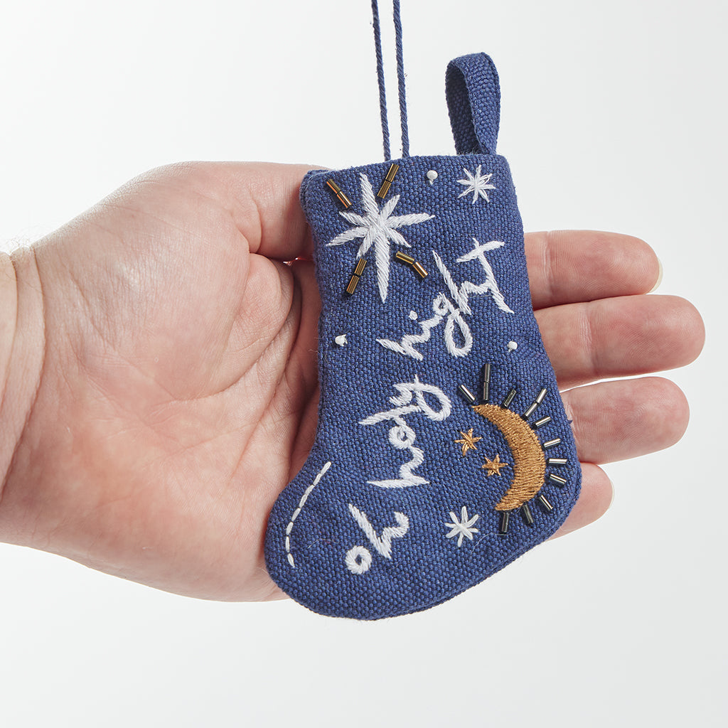 Mini Oh Holy Night Stocking Ornament