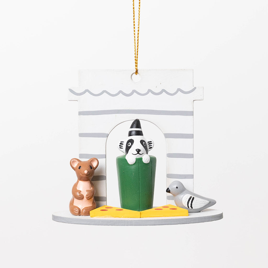 New York City Park Animals Wood Ornament