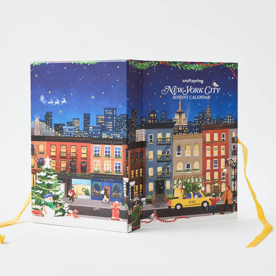 Countdown to Holiday Magic in iconic style, with our handmade New York City Advent calendar featuring 24 miniature felt ornaments inspired by the landmarks, foods, neighborhoods, and wonderfully quirky icons of NYC.