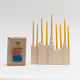 NYC Skyline Ceramic Menorah and Candle Set