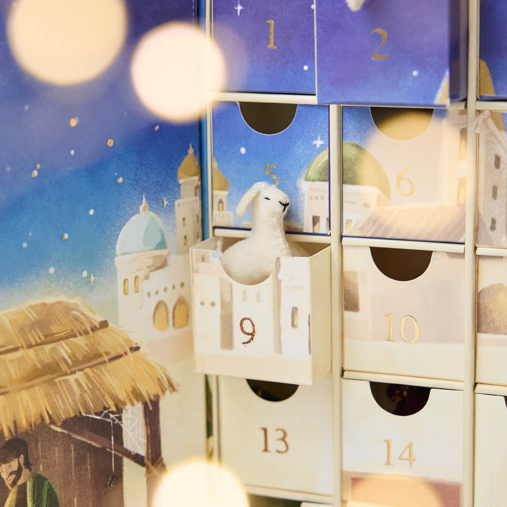 Some of the best holiday magic happens before the big day. Make each December morning special with an advent calendar that’ll be treasured year after year. Our Nativity Minis Advent Calendar is a reusable 24-day Christmas countdown filled with handcrafted mini felt ornaments that bring the Nativity story to life one tiny treasure at a time.