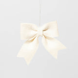Natural Bow Ornaments Set of 4