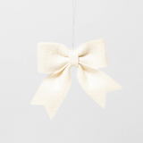 Natural Bow Ornaments Set of 4