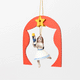 Nutcracker Clara Ballerina Wood Ornament