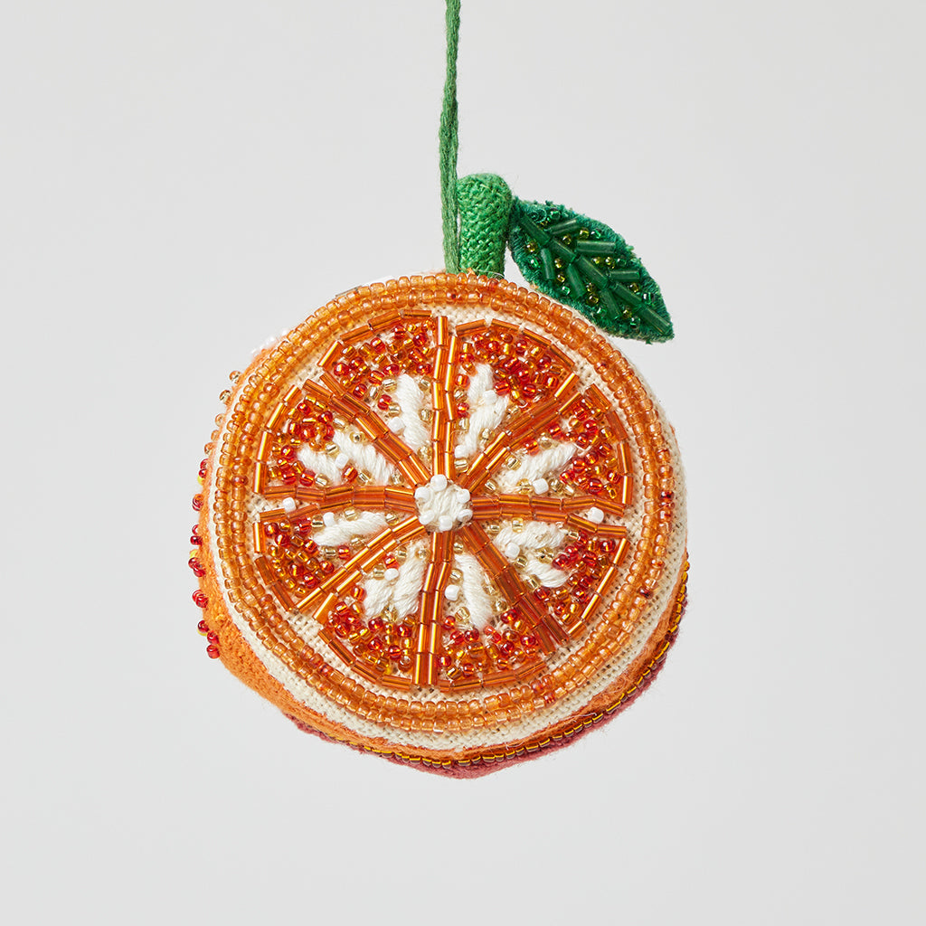 Beaded fruit christmas ornaments deals