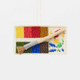 A small celebration of color in miniature form, our Paint Palette Ornament captures the familiar beauty of an artist’s workspace. Soft blocks of felted color sit alongside a tiny paintbrush with splashing embroidered brushstrokes, as if paused mid-creation.