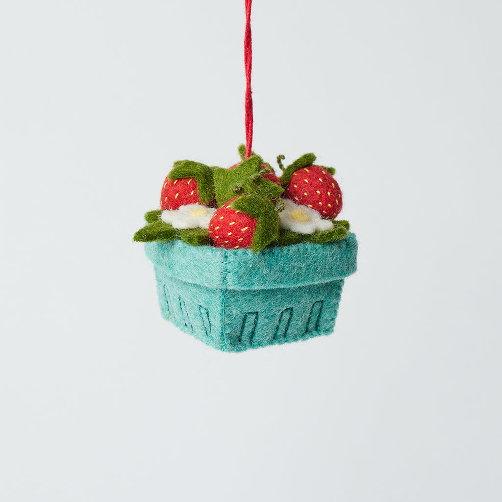 Strawberry Breakfast Gift Set – Handmade Fruit Ornament Collection