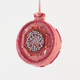 Beaded Vintage Bauble Ornament Bubblegum