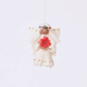 Poinsettia Star Angel Ornament
