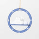 Arctic Sky Polar Bears Wood Ornament