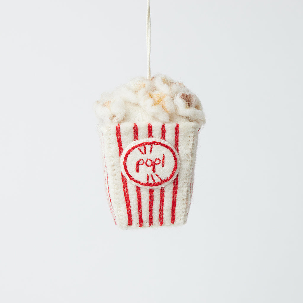 Movie Night Popcorn Ornament