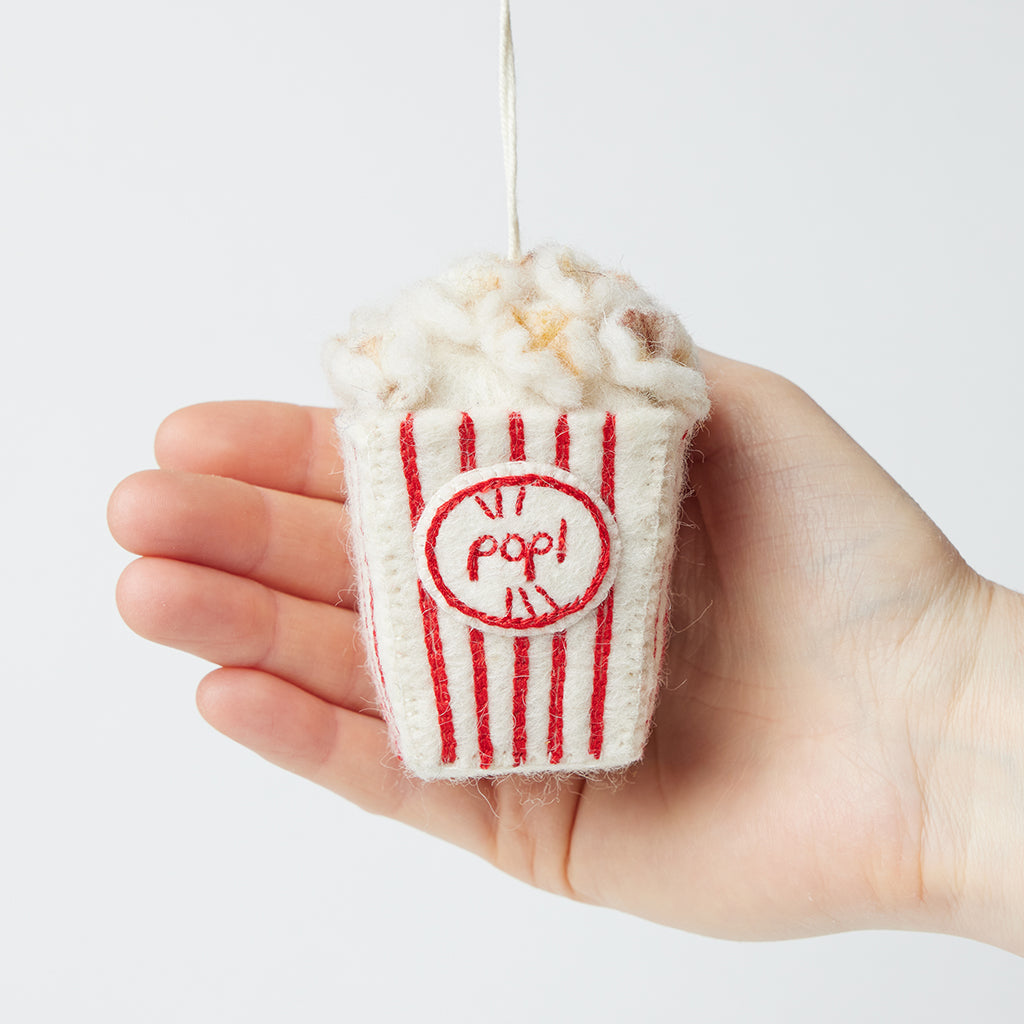 Movie Night Popcorn Ornament