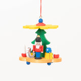 Pyramid Nutcracker German Wooden Ornament