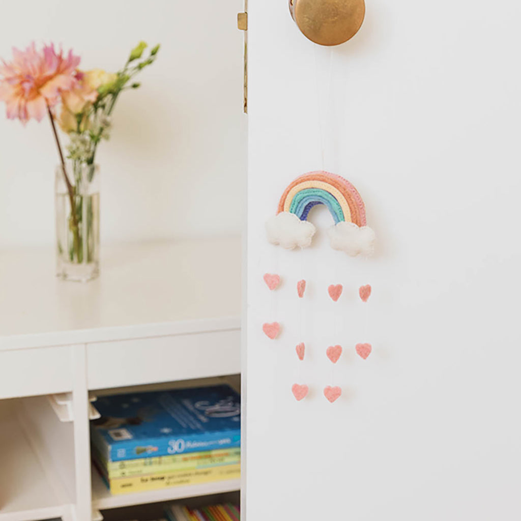 Pastel Rainbow Heart Ornament