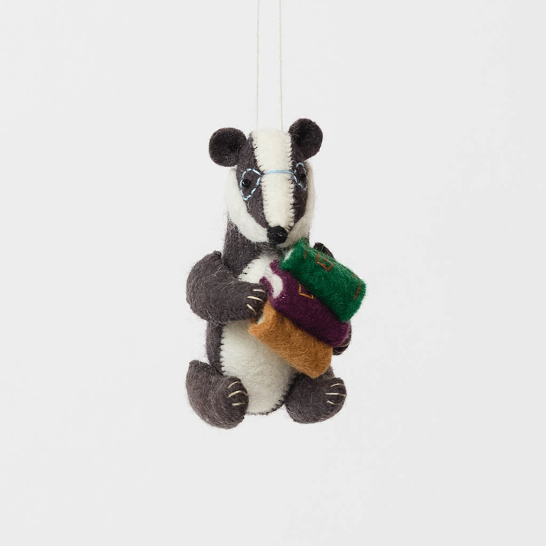 Reading Badger Ornament