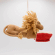 Handmade felt ornament of a wise lion wearing tiny felt glasses, absorbed in a large red book. Crafted from natural wool, this charming lion adds a storybook touch to holiday trees, reading nooks, or cozy corners. A delightful gift for readers, teachers, librarians, or anyone who loves books and imagination. Each ornament is unique, crafted with care using traditional felting techniques. GIF 360 degree view