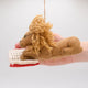 Handmade felt ornament of a wise lion wearing tiny felt glasses, absorbed in a large red book. Crafted from natural wool, this charming lion adds a storybook touch to holiday trees, reading nooks, or cozy corners. A delightful gift for readers, teachers, librarians, or anyone who loves books and imagination. Each ornament is unique, crafted with care using traditional felting techniques.