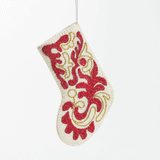 Mini Red & Gold Stocking Ornament
