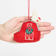 Red Barn with Rooster Ornament