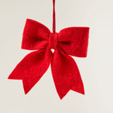 Red Bow Ornaments Set of 4