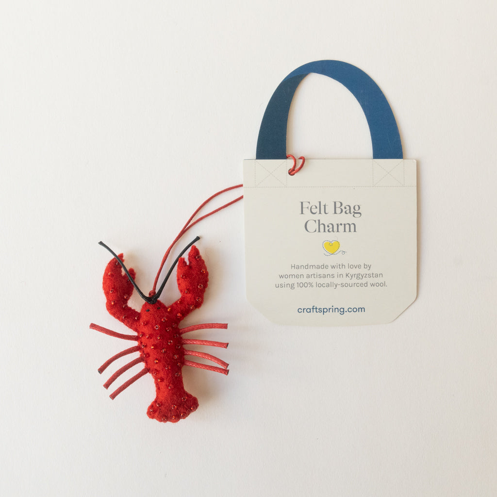 Red Lobster Bag Charm
