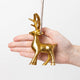 Reindeer Ornament - Antique Brass