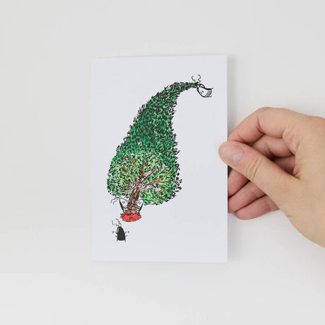 A Little City Mischief, Straight to Your Mailbox! A whimsical illustrated Christmas postcard featuring JG Debray's playful cockroach artwork, created in collaboration with Roaches of NYC and Craftspring.