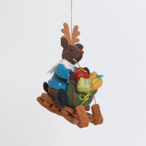 Collector's Edition Rudolph on Sled Ornament