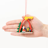 Santa Arch German Wooden Ornament
