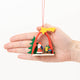 Santa Arch German Wooden Ornament