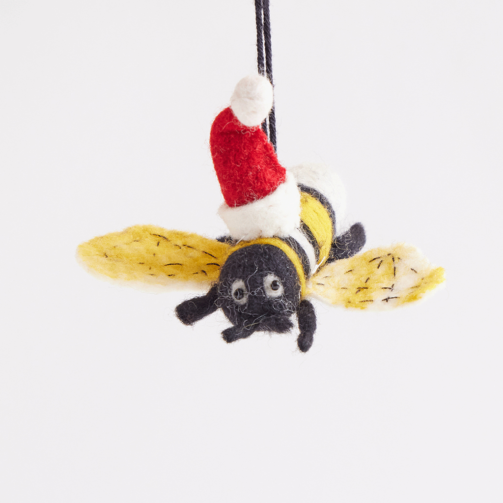 Santa Bumblebee Ornament