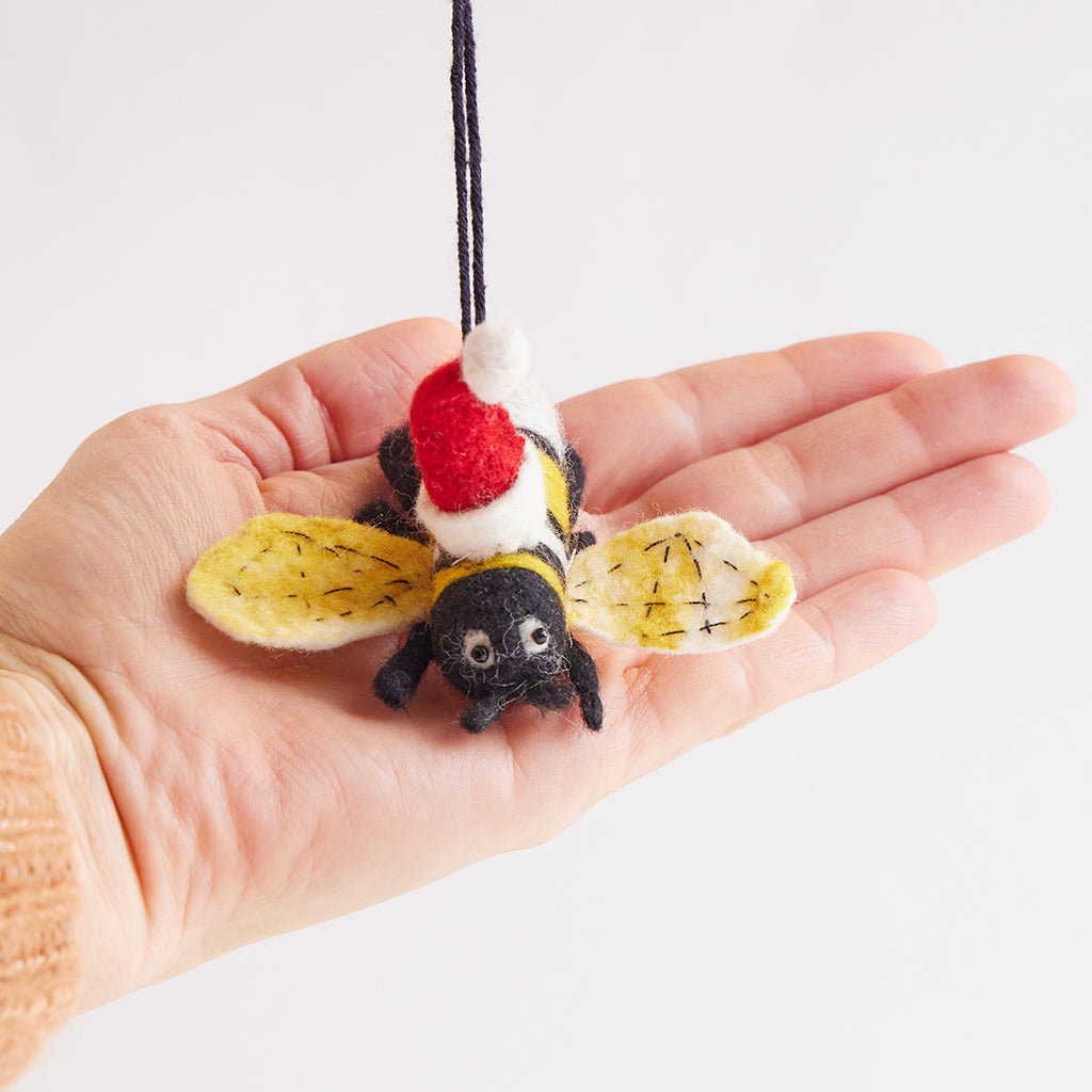 Santa Bumblebee Ornament