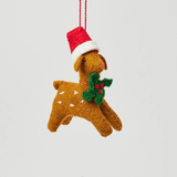 Santa Fawn Ornament