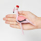 Santa Flamingo Ornament