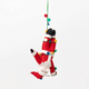 Santa in Christmas Lights Ornament