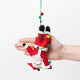 Santa in Christmas Lights Ornament