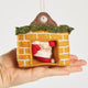Santa in the Fireplace Ornament
