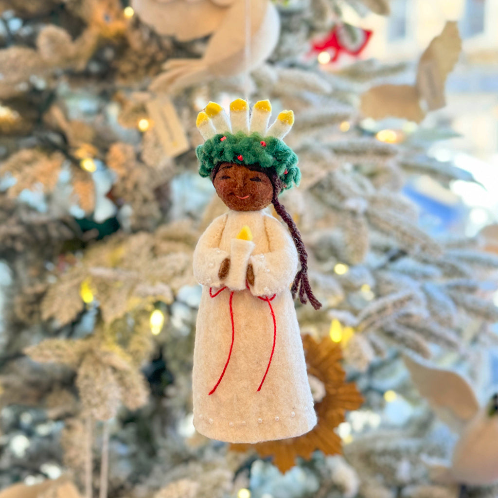 Santa Lucia Ornament - Deep Brown