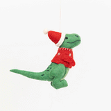 Santasaurus T-Rex Ornament