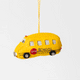 Felt school bus ornament with red light details and handmade embroidery. Perfect back-to-school gift for teachers, kids, and bus drivers.

GIF