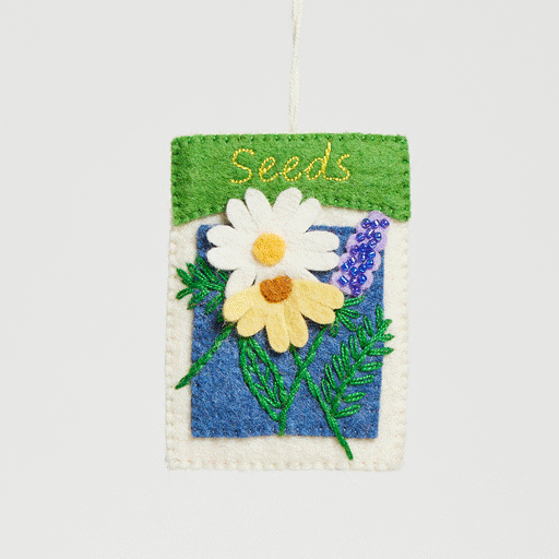decorative plant seeds Seed Packet Ornament – Seeds of Love Garden Christmas Decor