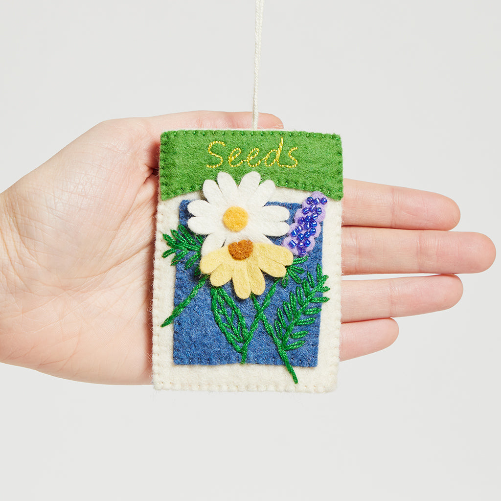 spring flower seed packets Seed Packet Ornament – Seeds of Love Garden Christmas Decor