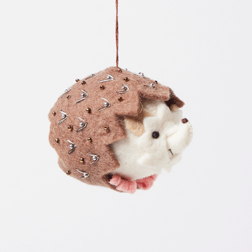 Beaded Hedgehog Ornament