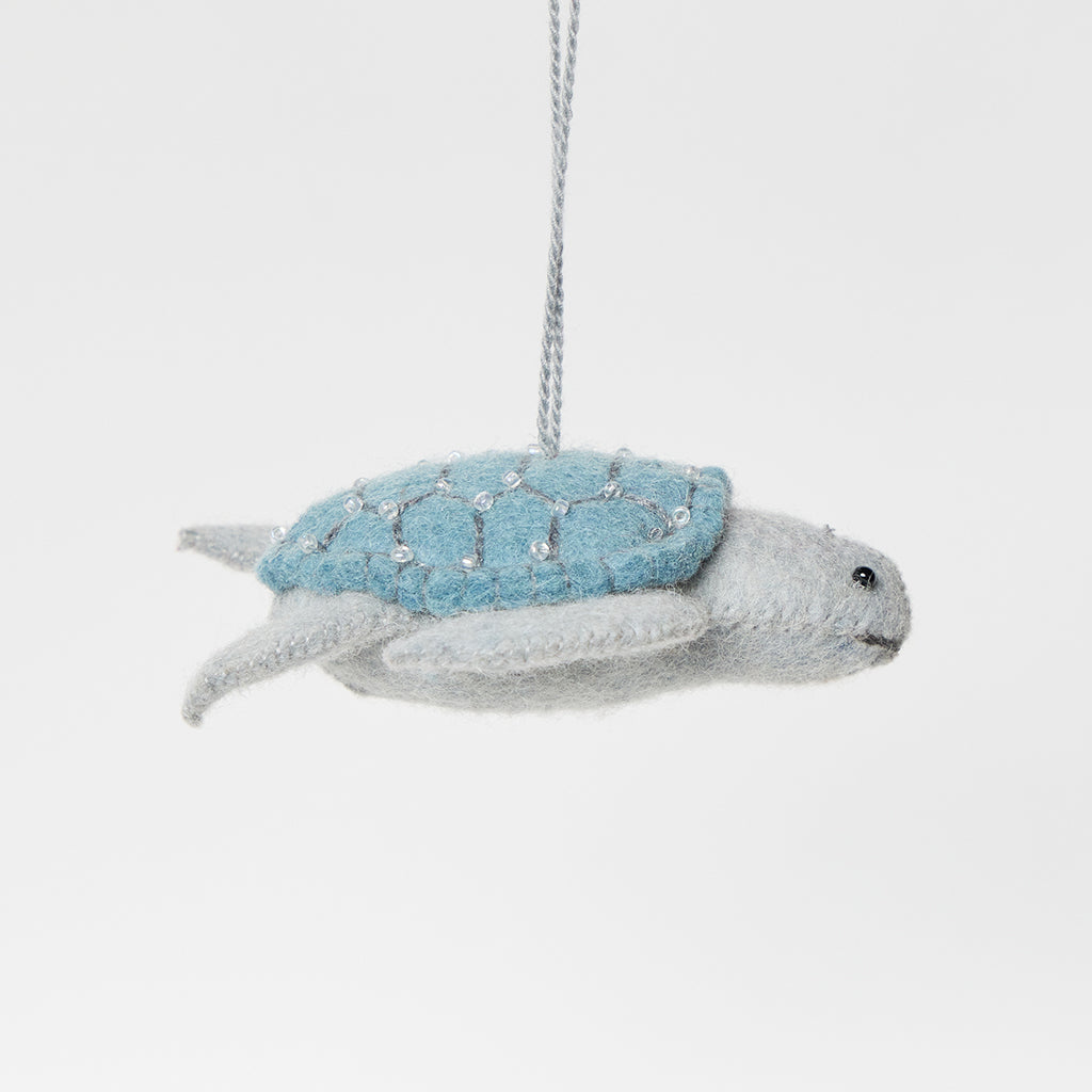 Moon Tide Sea Turtle Ornament