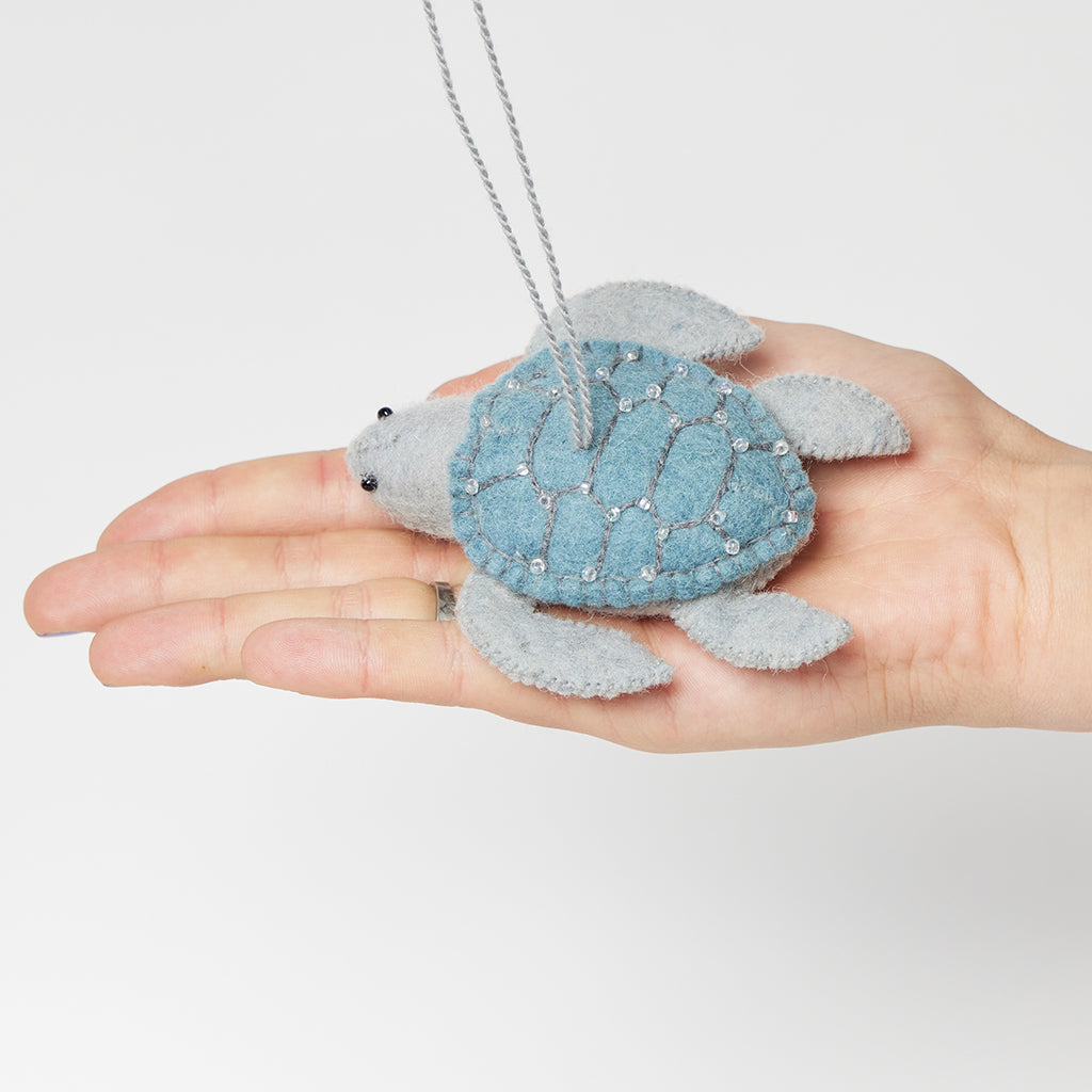 Moon Tide Sea Turtle Ornament